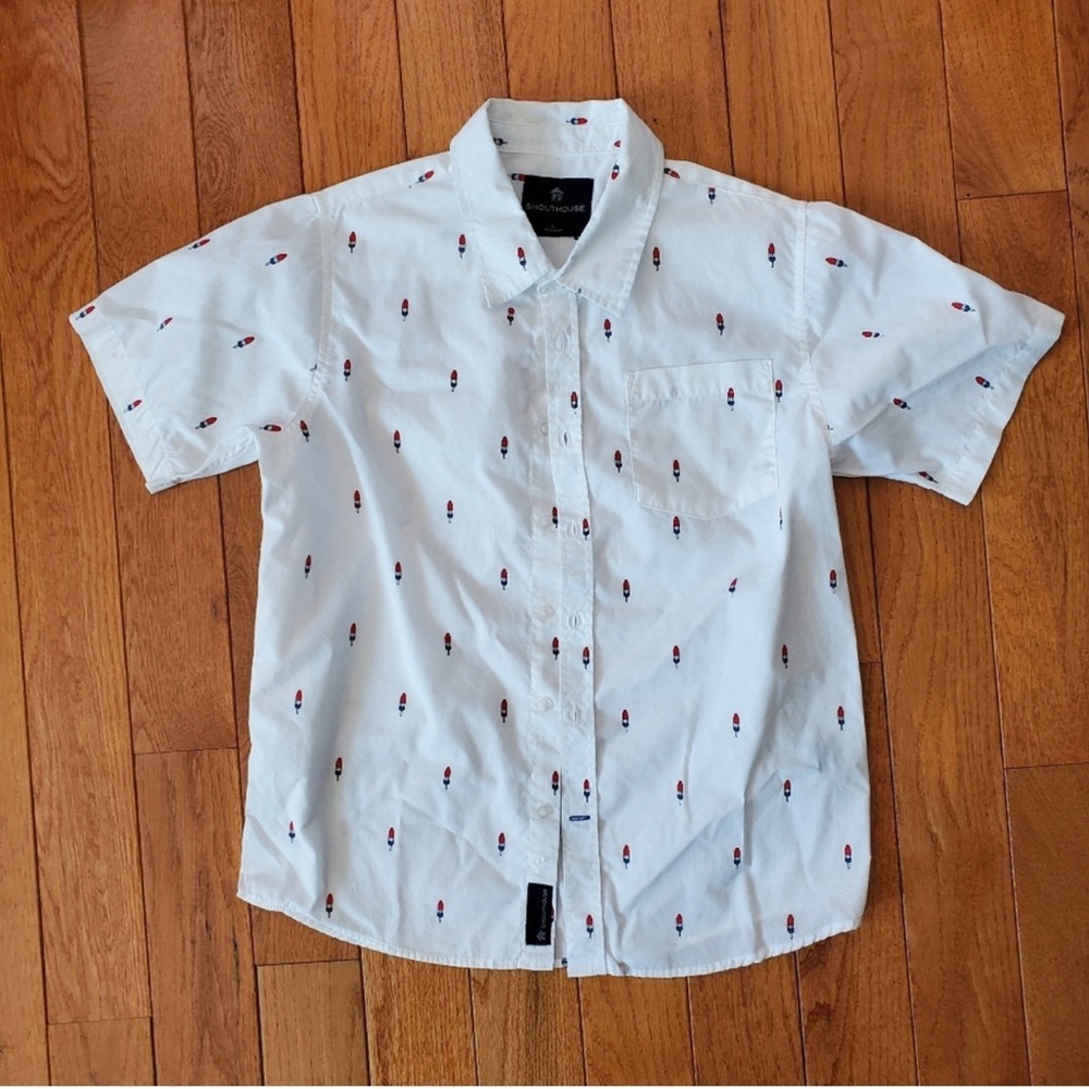 SHOUTHOUSE Short-Sleeved Popsicle Print Size Medium Shirt